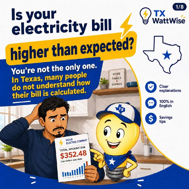 Watty, the TX WattWise lightbulb mascot